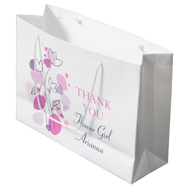 Confetti mariage fille fleur favoriser grand sac c (Devant Angle)
