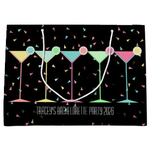 Confetti Martini Cocktail Large Gift Bag