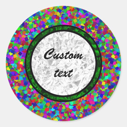 Confetti - Multicolored Classic Round Sticker