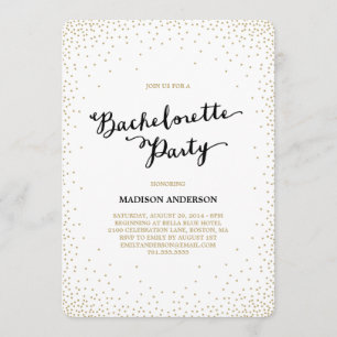 Confetti Nights   Bachelorette Party Invitation