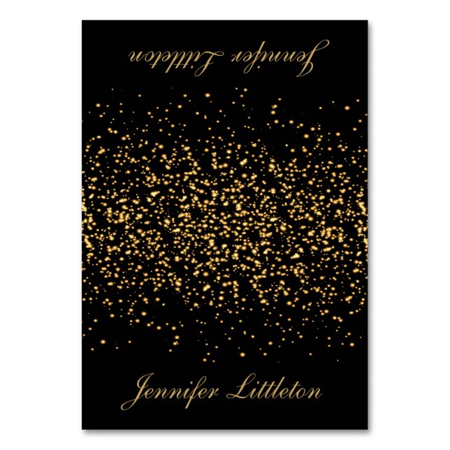 Confetti noir et or | Cartes (Par défaut)