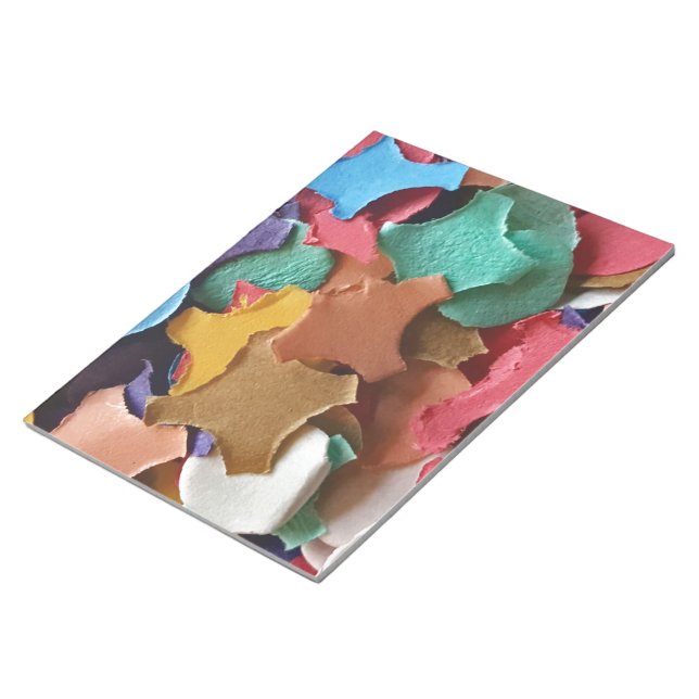 Confetti Party Carnival Colourful Paper Funny Notepad (Angled)