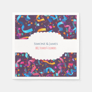 Confetti Party July 4th Celebration Decor Napkin