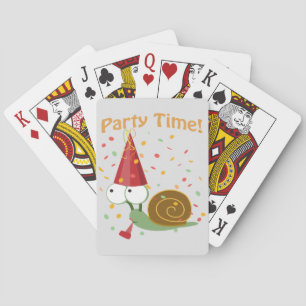 Confetti Party Time! Snail Playing Cards