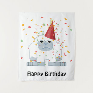 Confetti Party Yeti Tapestry
