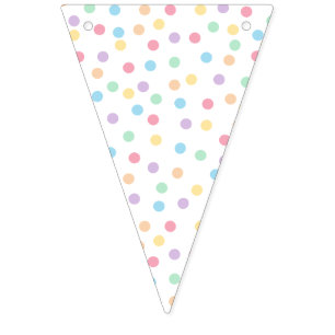 Confetti Pastels (Dots) Bunting Flags