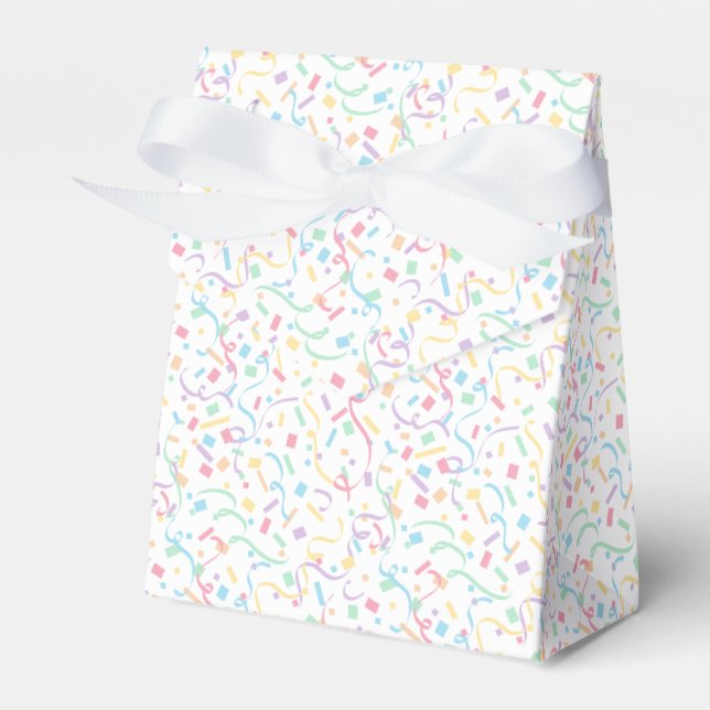 Confetti Pastels (Surprise) Favor Box (Front Side)