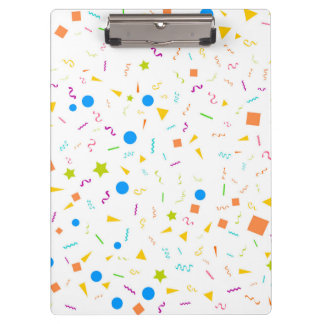 Confetti Patterned Clipboard