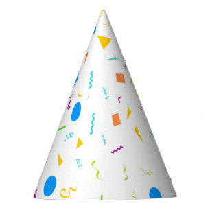 Confetti Patterned Paper Party Hat