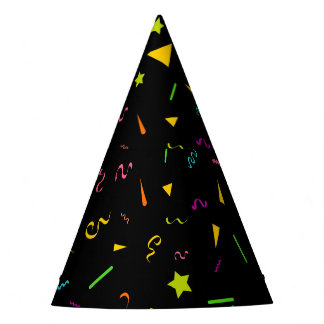 Confetti Patterned Paper Party Hat