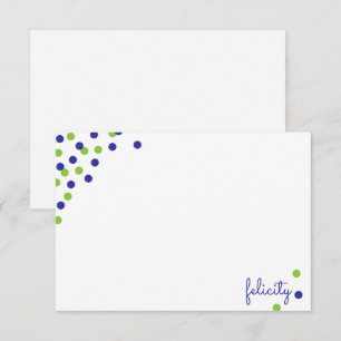 Confetti Personalized Note Cards