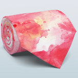 Confetti Pink Watercolor Abstract Painted Tie<br><div class="desc">Pretty pink modern watercolor abstract painting for a fresh summer feel.  A coordinating tie to match your celebration. Original art by Nic Squirrell.</div>