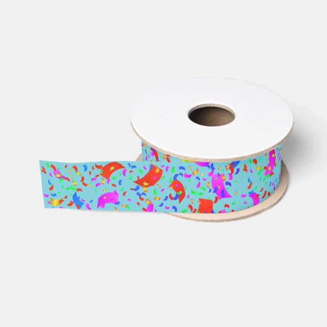 Confetti Ribbon Grosgrain Ribbon (Spool)
