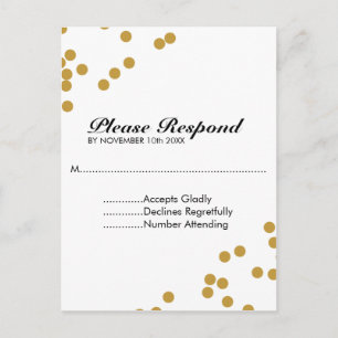 Confetti RSVP Card