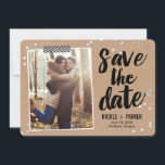 Confetti Save The Date Card<br><div class="desc">Modern and stylish save the date cards from Berry Berry Sweet Designs. Visit our design showroom at WWW.BERRYBERRYSWEET.COM for more stylish stationery designs. Other colour options are available.</div>