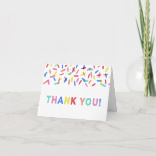 Confetti Sprinkle Thank You Card