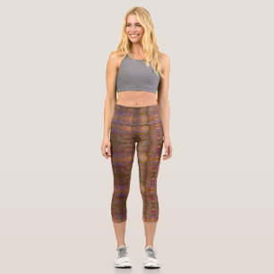 Confetti Swirl Marker Art Capri Leggings