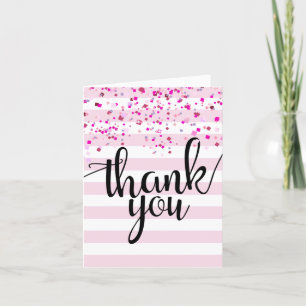 confetti , thank you card