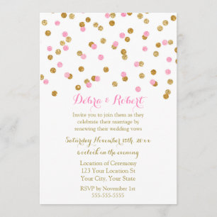 Confetti Vow Renewal Invitation au Confetti Vow