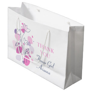 Confetti wedding flower girl favour large gift bag