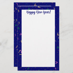  Confetti with Happy New Year Stationery