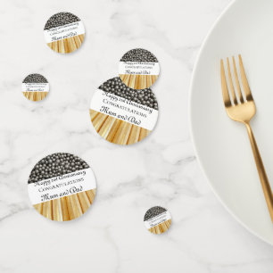 Confettis 21e anniversaire du Mariage laiton et nickel