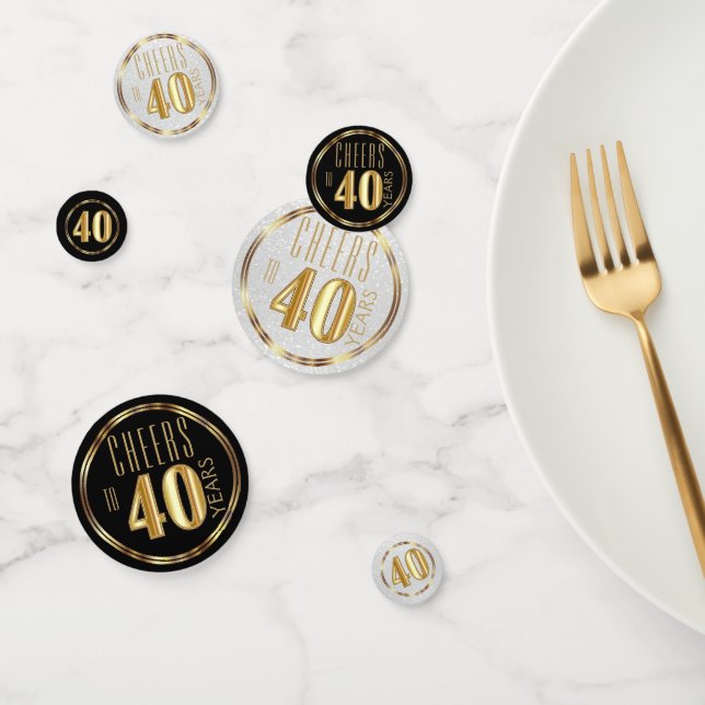 Confettis 40e anniversaire / Anniversaire (Groupe)
