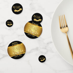 Confettis 50e anniversaire de Mariage d'or