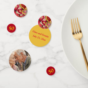 Confettis 50e anniversaire du Mariage