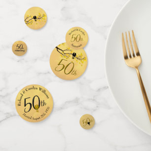 Confettis 50e anniversaire Lovebirds