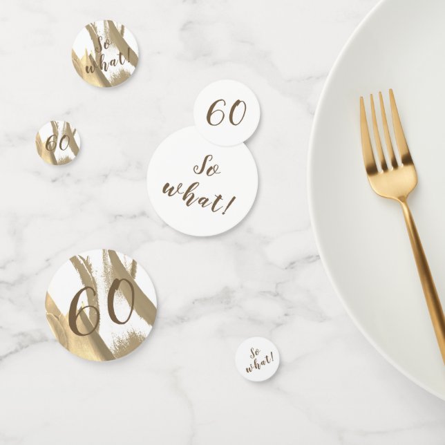 Confettis 60e anniversaire Inspirational Golden Tulip Floral (Groupe)