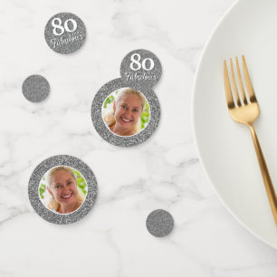 Confettis 80 et Fabulous Silver Parties scintillant photo An