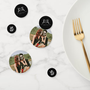 Confettis Amateurs jusqu'à la mort Skeletons & Mariage Rose