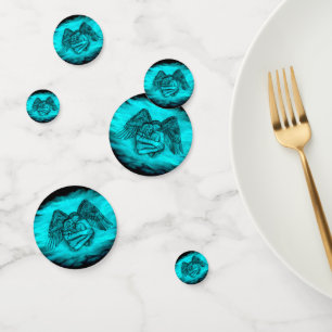 Confettis Angel Eros en amour, design noir et vert