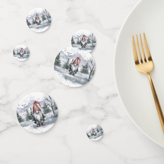 Confettis Aquarelle Gnome (Groupe)