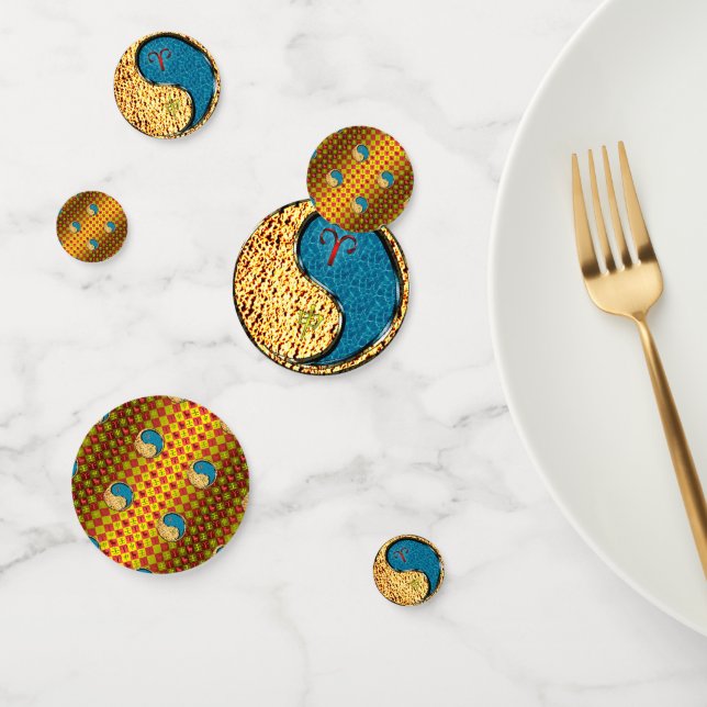 Confettis Aries et singe de l'eau (Groupe)