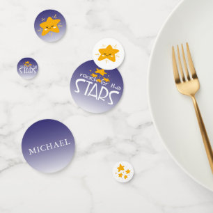 Confettis Atteindre pour les étoiles Table d'anniversaire