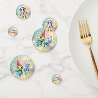 Confettis Attention Plaine intergalactique Anniversaire Conf