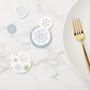 Confettis Baby shower d'hiver Little Snowflake