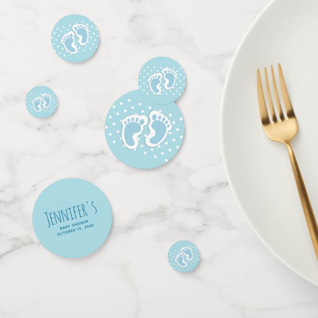 Confettis Baby shower d'illustration mignonne Blue Baby Boy' (Groupe)