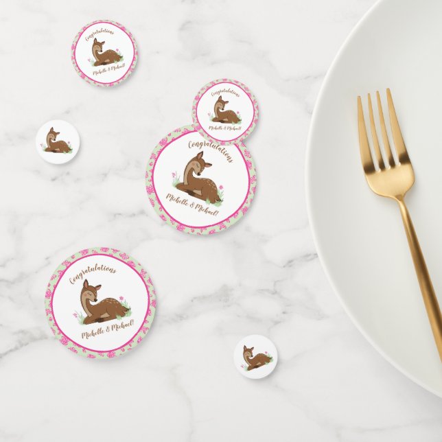 Confettis Baby shower du cerf Animaux des bois (Groupe)