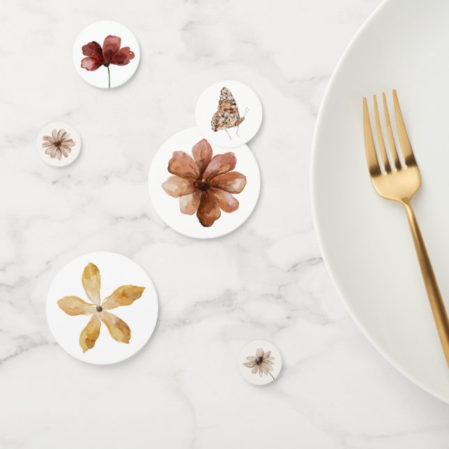 Confettis Baby shower Fleur sauvage Boho Fall (Groupe)