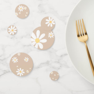 Confettis Baby shower Floral Boho Daisy