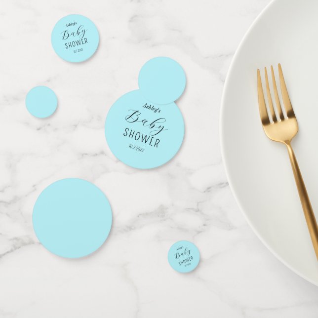 Confettis Baby shower garçon Blue Pastel (Groupe)