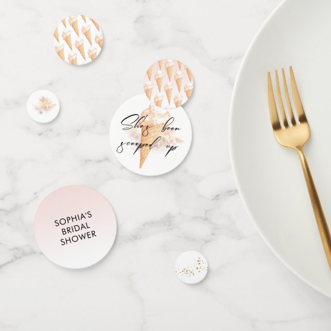 Confettis Baby Shower Glace en aquarelle  (Groupe)