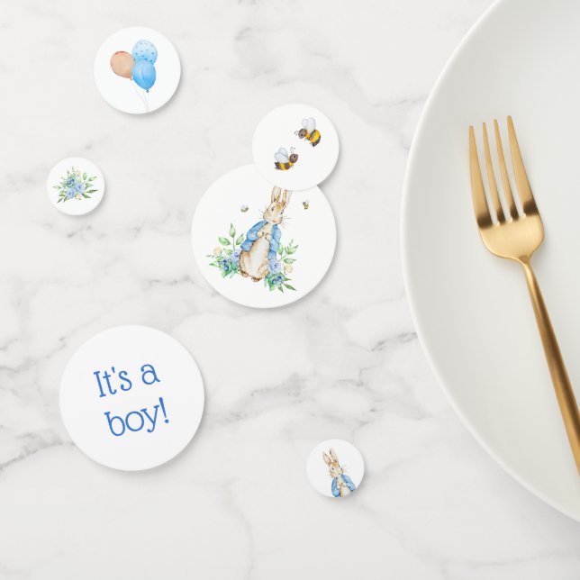 Confettis Baby shower Peter Rabbit C'est un garçon (Groupe)