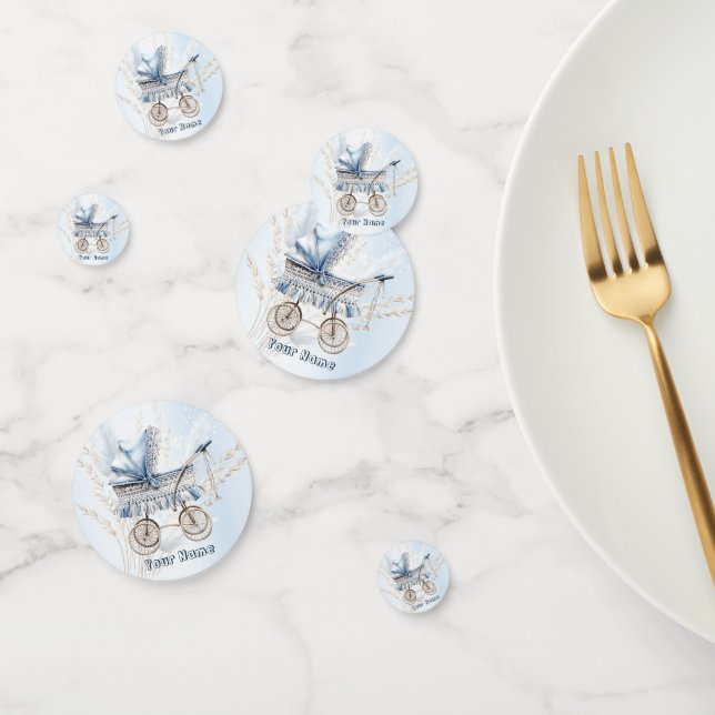 Confettis Baignoire Bleue Bleu Flore Belle (Groupe)