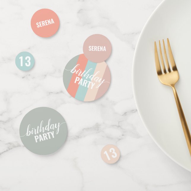 Confettis Balayage couleur terre et boue Anniversaire (Groupe)