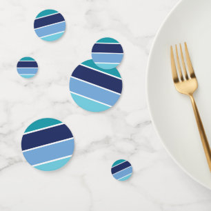 Confettis Bandes bleues