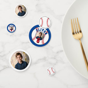 Confettis Baseball Ball Kids Photo Anniversaire